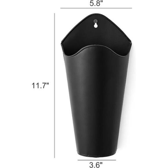 Rustic Wall Planter Set Galvanized Metal Farmhouse Decor Faux Flower Vase - Picture 5 of 6